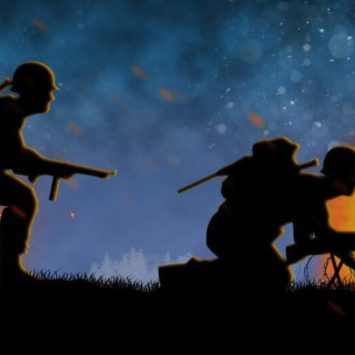 Silhouette of soliders representing best WW2 books