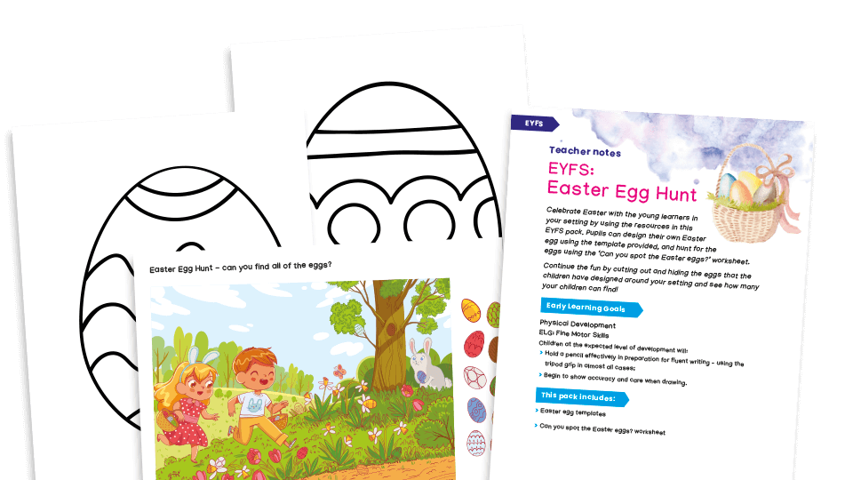 Egg hunt Easter arts and crafts activity