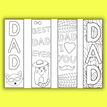 Father's Day colouring sheet