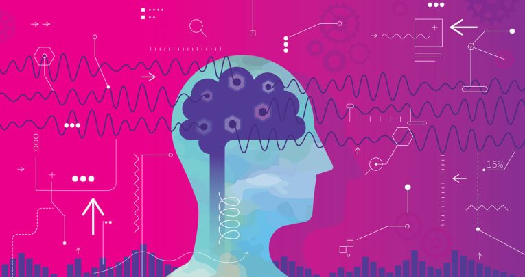 Illustration of busy brain, representing teacher wellbeing and Ofsted Inspection Framework