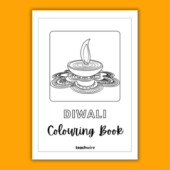 Diwali colouring pages