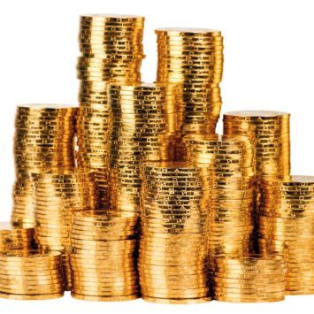 Photo showing stacks of gold coins, representing point about FAIR framework