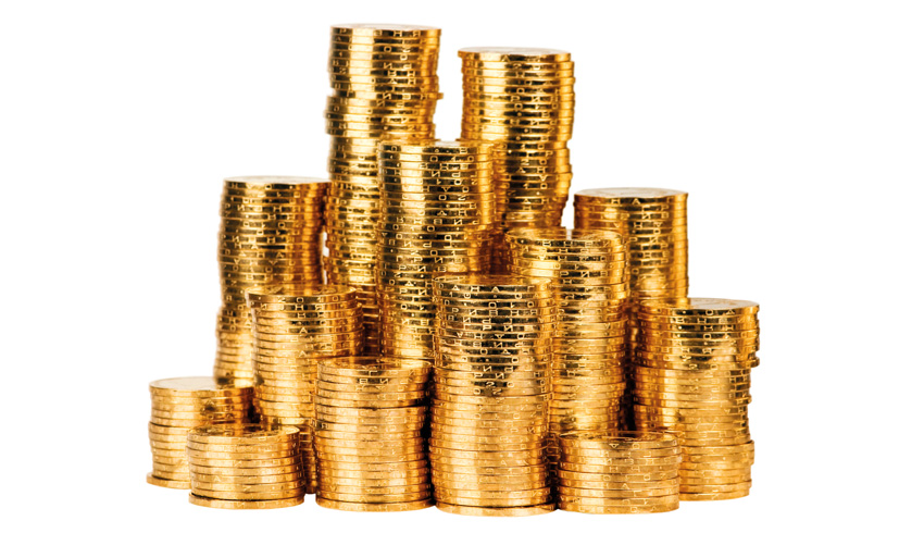 Photo showing stacks of gold coins, representing point about FAIR framework