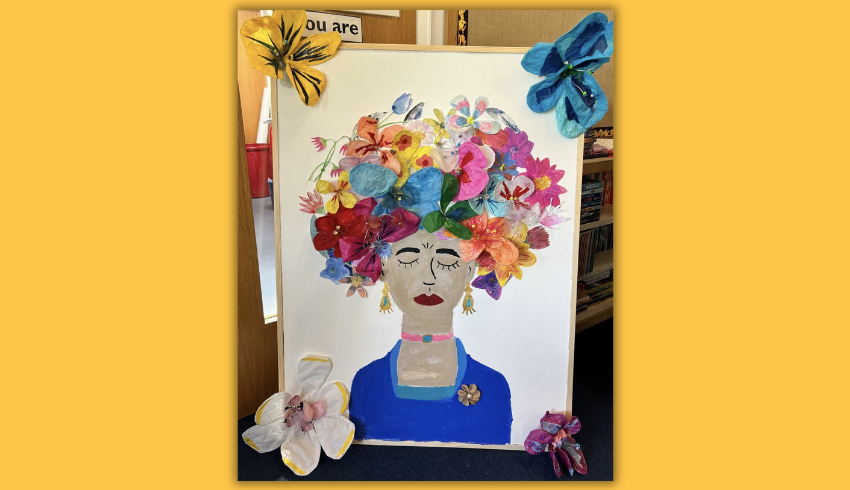 Georgia O’Keeffe flowers KS2 art project