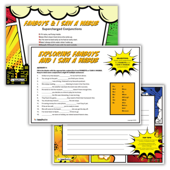 Coordinating & Subordinating Conjunctions Display - FANBOYS & ISAWAWABUB