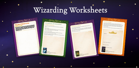 Wizarding worksheets for teaching with Harry Potter