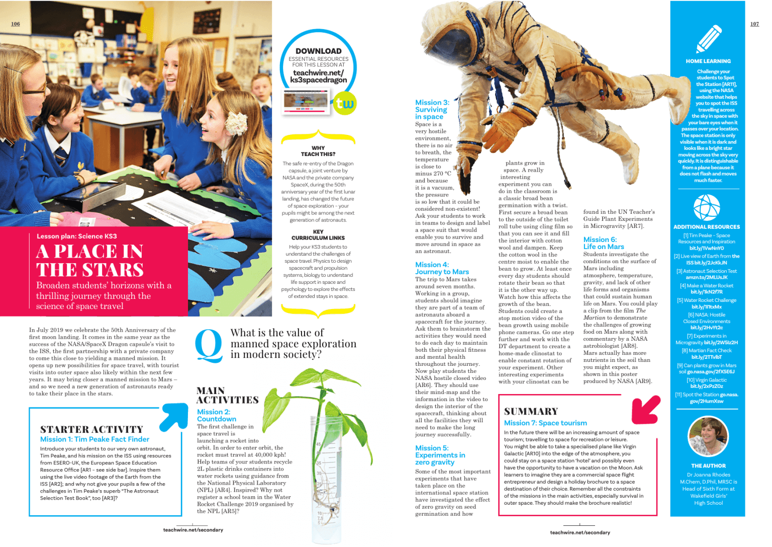 World Space Week 2024 School celebration ideas Teachwire