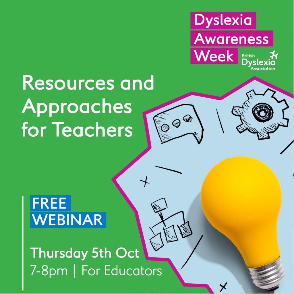 Dyslexia Awareness Week webinar