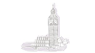 Illustration depicting the United Kingdom's Houses of Parliament