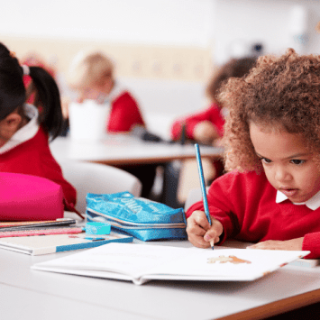 Young pupils in class, representing adaptive teaching