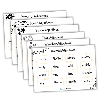 Adjective word mat