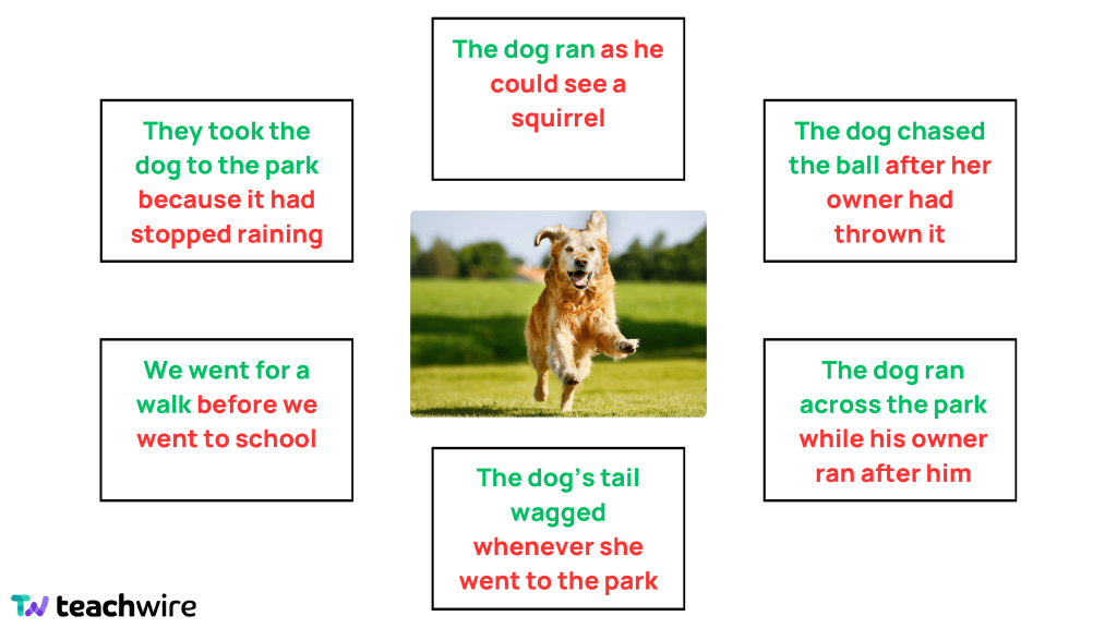 Subordinate clause worksheet