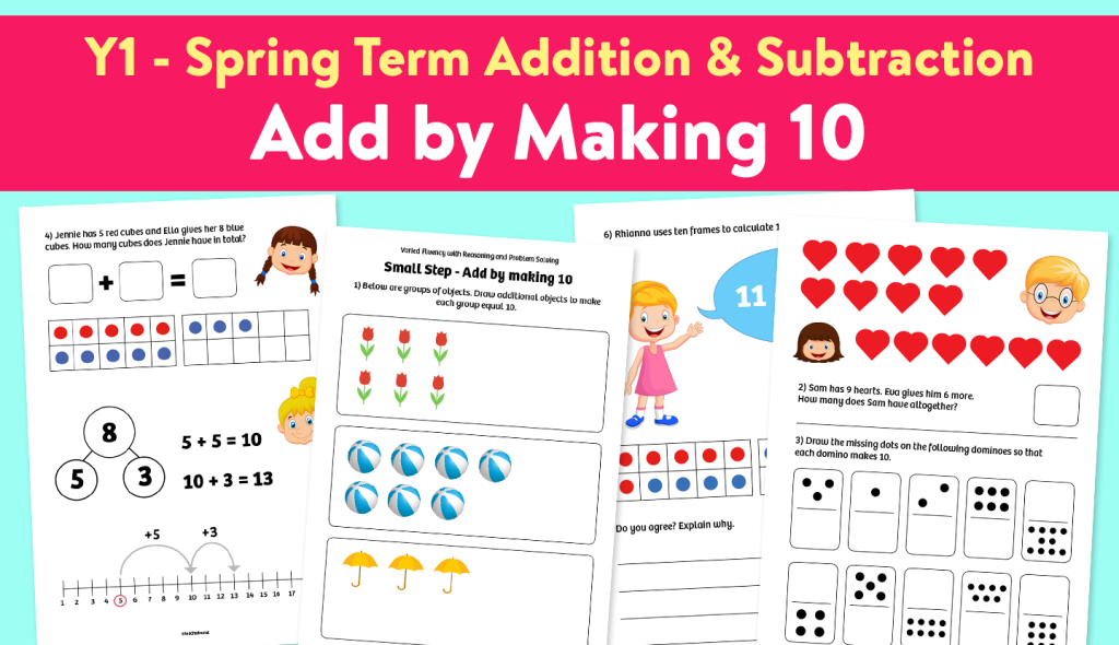 Add by making 10 worksheets