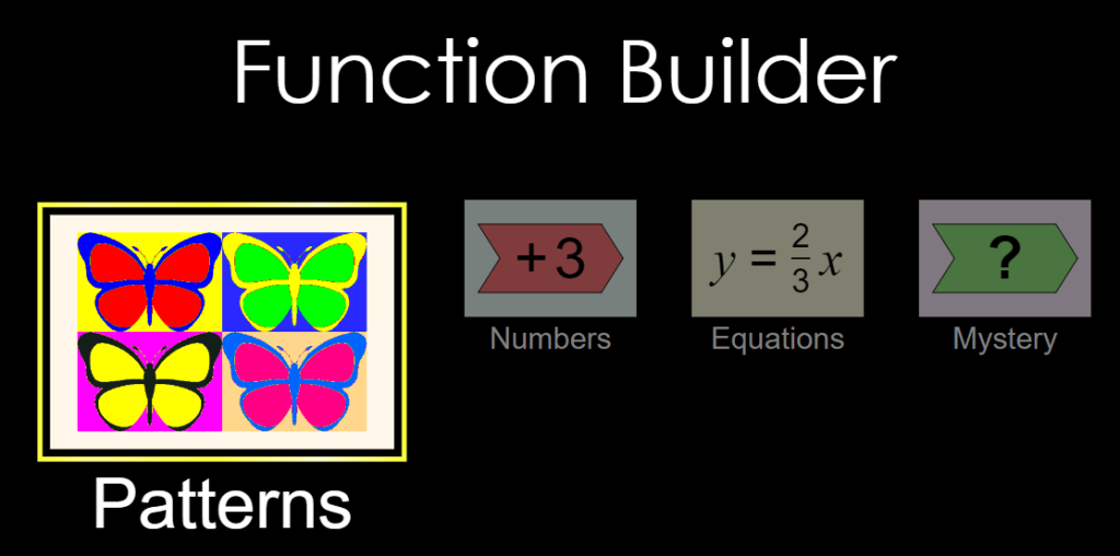 Function builder algebra games