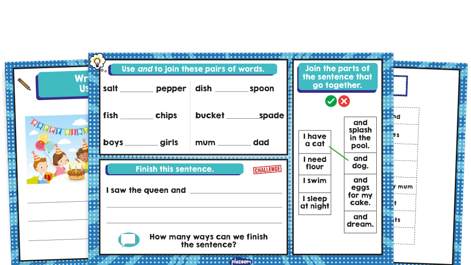 KS1 conjunctions resource