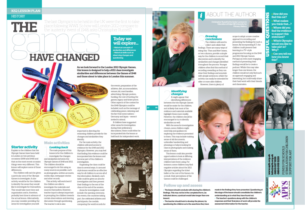 Olympics lesson plan