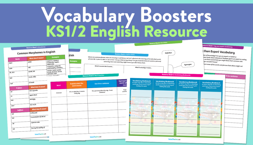 Vocabulary worksheets