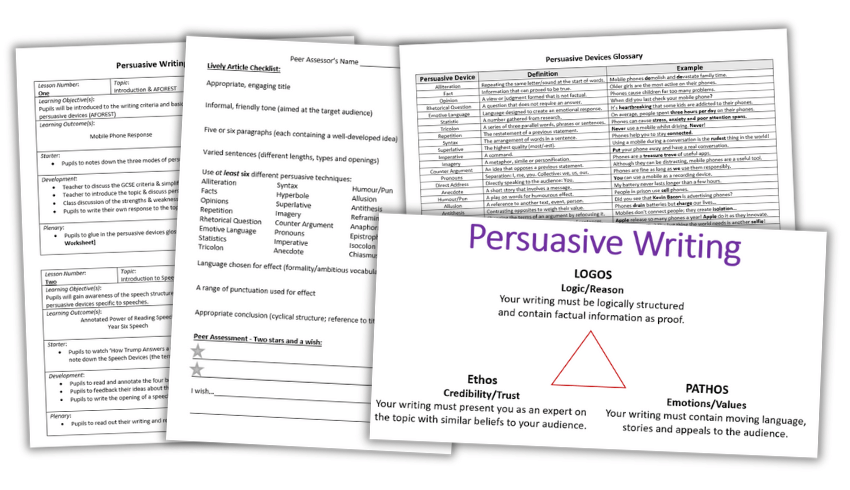 persuasive speech writing ks3