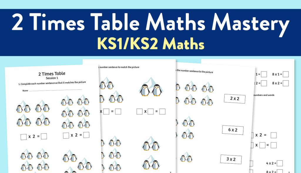 Times table worksheets for 2