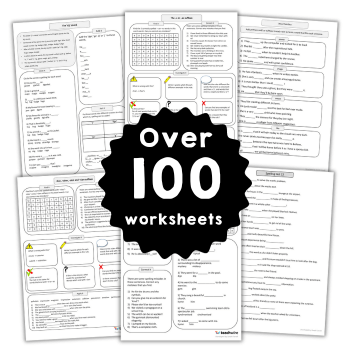 Spelling games KS2 worksheets