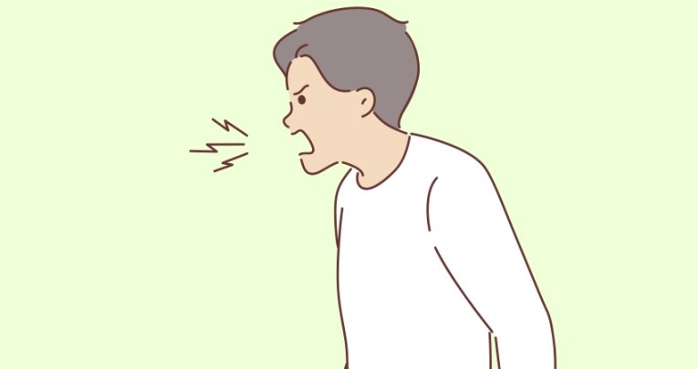 Illustration of boy shouting, representing the idea of behaviour as communication