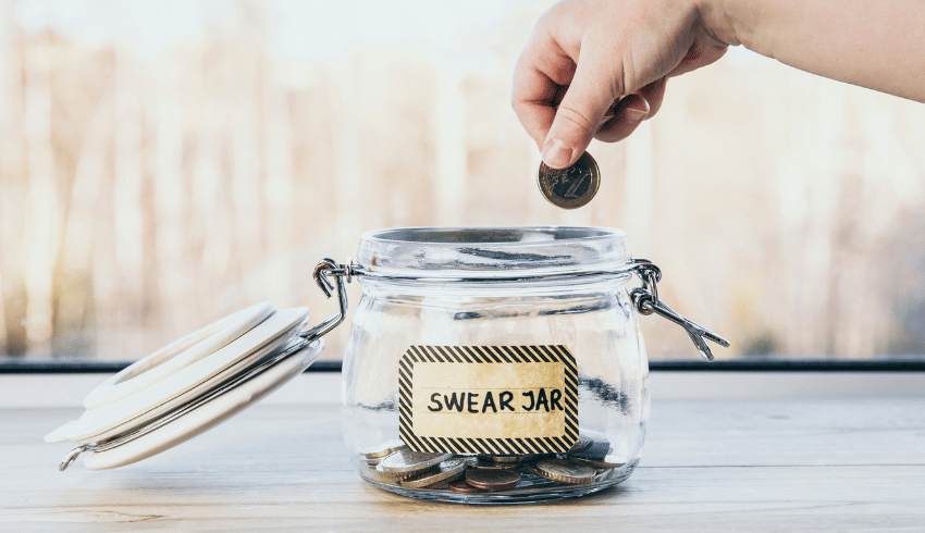 Swear jar, representing behaviour management in Early Years