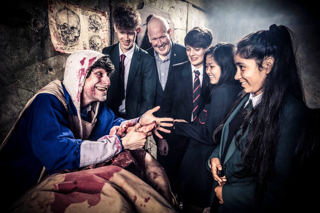 Students at London Dungeon