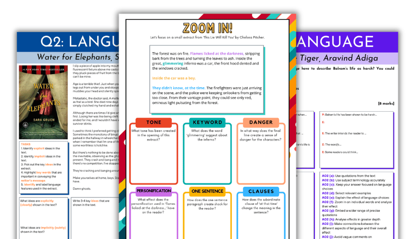 AQA English Language Paper 1 revision booklet