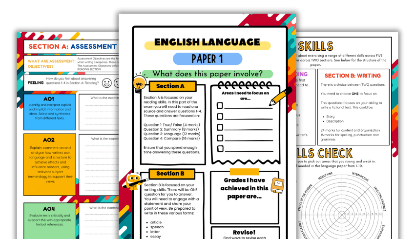 AQA English Language Paper 1 revision booklet