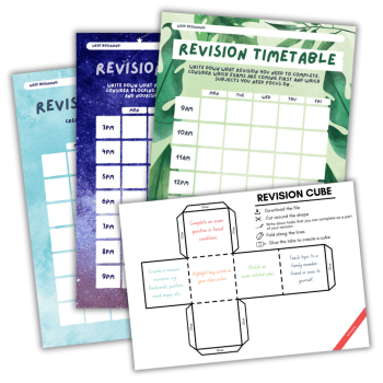 GCSE revision timetable template