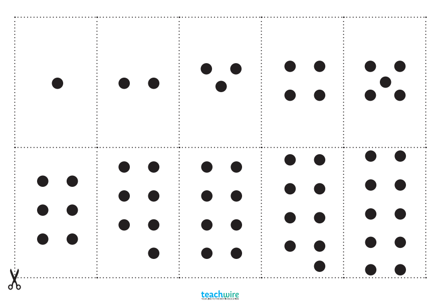 Maths games KS1 - subitising snap