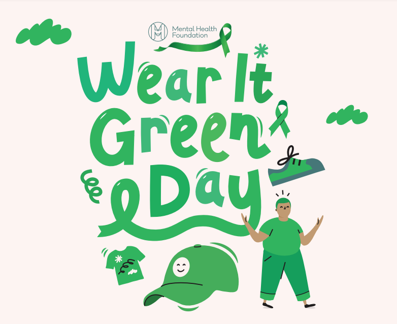 Wear it Green Day logo for Mental Health Awareness Week 