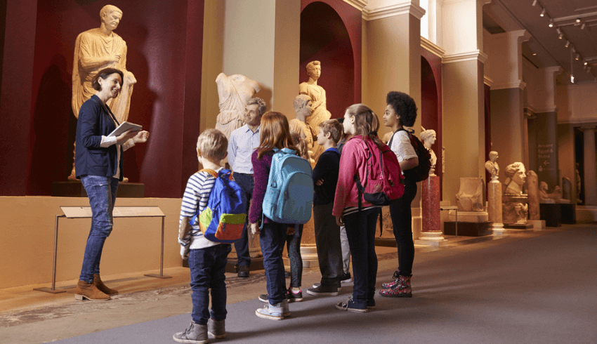 Children at a museum, representing cultural capital in education