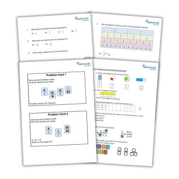 Equivalent fractions worksheet