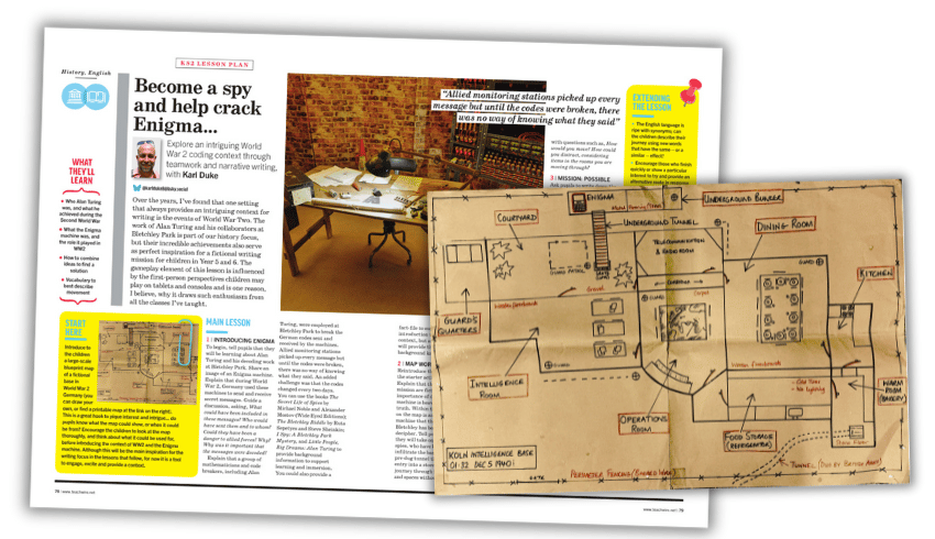 Narrative writing with Alan Turing