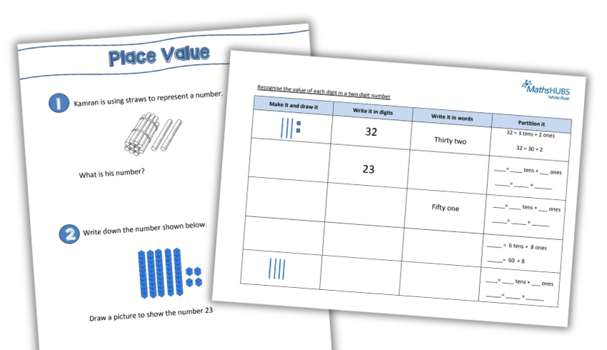 KS1 place value worksheets