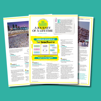 Pages from a medium-term plan about the Hajj