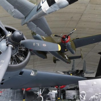 World War 2 Aircraft on display at IWM Duxford