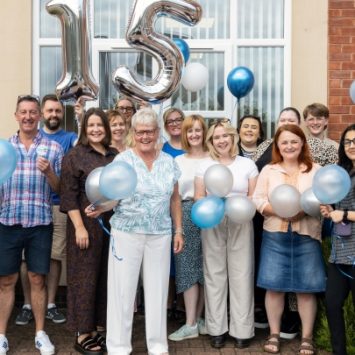 The Lexonik team celebrating the company's 15th birthday