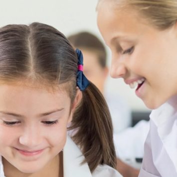 Two primary school girls