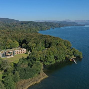 An aerial view of YMCA Lakeside
