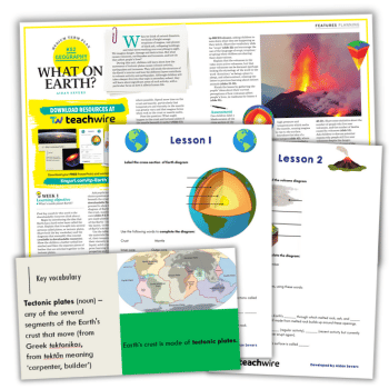 Tectonic plates KS2 planning