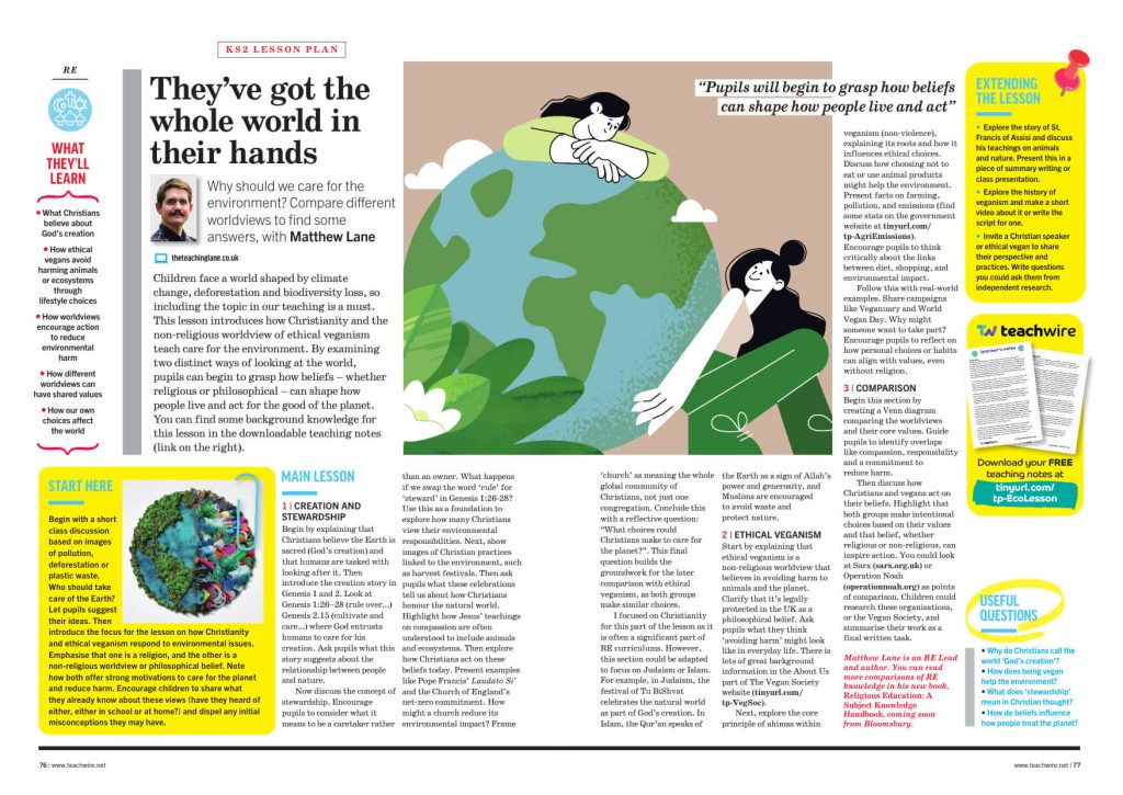 Worldviews and the environment lesson plan