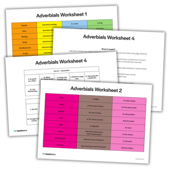 Adverbials KS2 resources