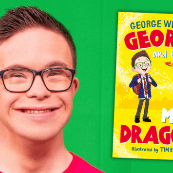 George Webster and his book George and the Mini Dragon