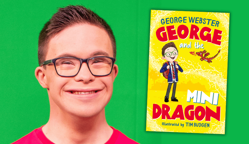 George Webster and his book George and the Mini Dragon