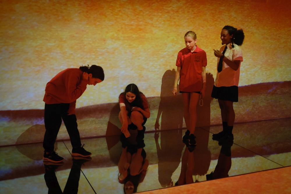 A group of secondary school pupils at FRAMELESS London