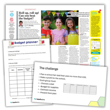KS2 budgeting lesson resources