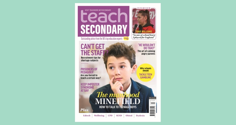 The front cover of Teach Secondary magazine issue 14.4