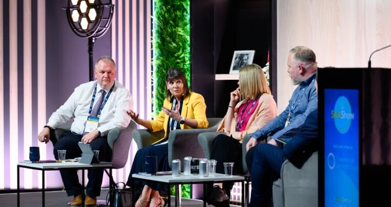 A panel discussion at SAASHOW